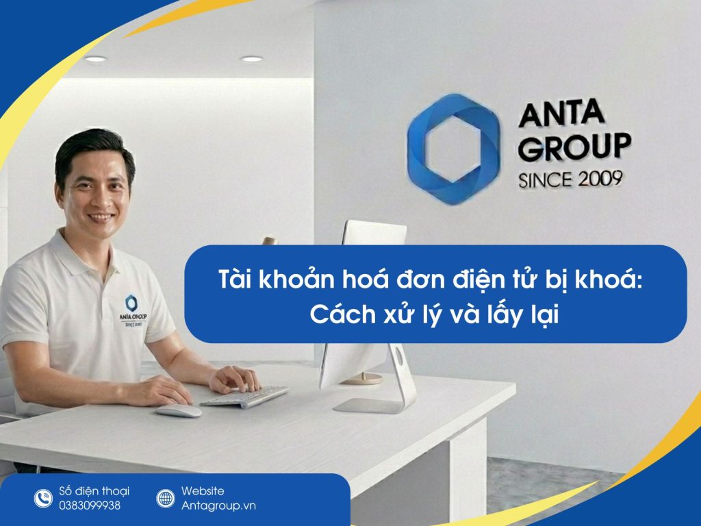 Tài khoản hoá đơn điện tử bị khoá